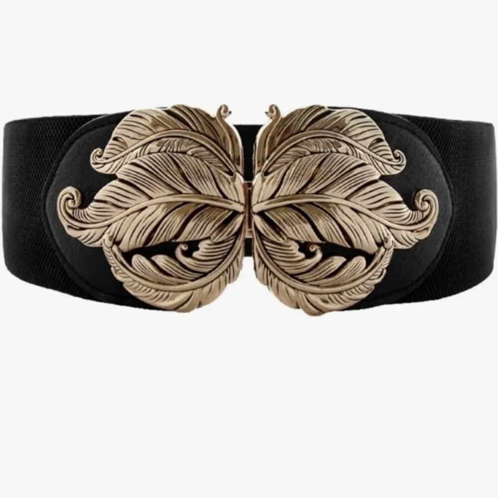 Versatile Style Wide Waist Belt Elastic Stretch